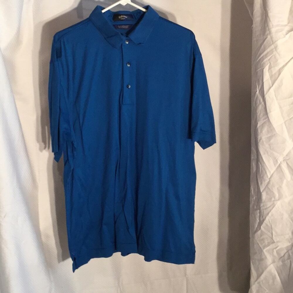 Callaway xl teal Egyptian Cotton polo shirt